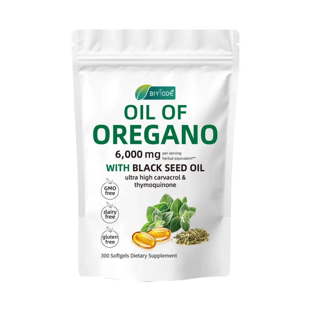 Oregano Oil Black Seed Oil Softgels