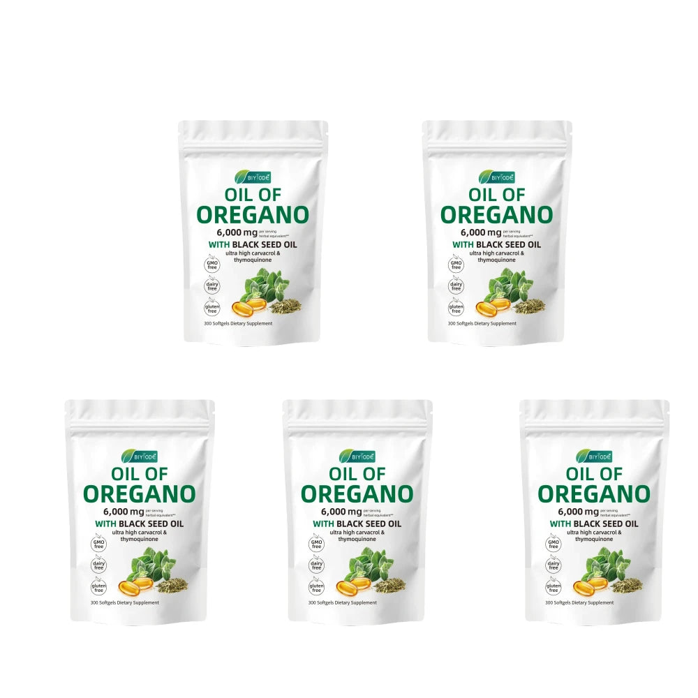 Oregano Oil Black Seed Oil Softgels